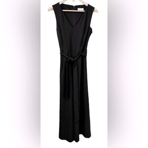 Calvin Klein slvlss blk ankle length jumpsuit SZ 8